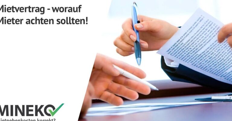 Die wichtigsten Punkte im Mietvertrag: Was Mieter beachten sollten