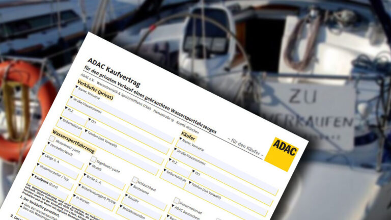 Kostenloser Kaufvertrag für den privaten Bootshandel